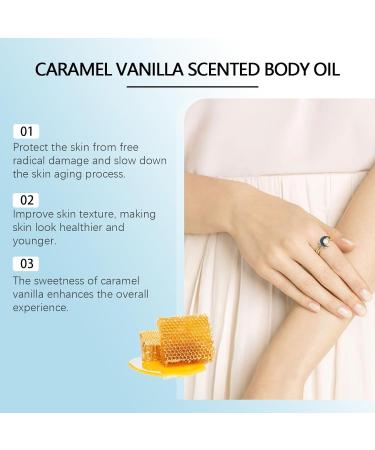 HLMULL Vanilla Caramel Body Oil Vanilla Body Oil Vanilla Scented Body Oil for Women Naturally Scented Body Oil Suitable for All Skin Types - Buy Online on GoSupps.com