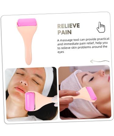 Massage Roller Face Massager | Ice Roller & Eye Cream Tool for Skin Care | Purple Facial Massage Stick 17x7.5x3cm - Buy Online on GoSupps.com