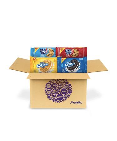 OREO & Chips Ahoy! Cookie Variety Pack School Snacks 4 Family Size Packs 1.91 KG 1.91 kg (Pack of 1)