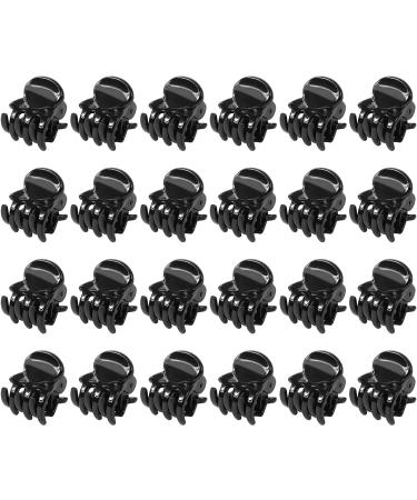 Hanyousheng 24 Pcs Mini Hair Clips Mini Claw Clips Plastic Mini Hair Claws Non slip Hair Clip Hair Accessories for Women and Girls(Black) - Buy Online on GoSupps.com