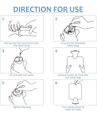 ZSMJAER Large 2000ml Hot Water Bottle - Fluffy Cover for Warmth | Perfect for Stomach Pain Back Relief and Cozy Comfort - Buy Online on GoSupps.com