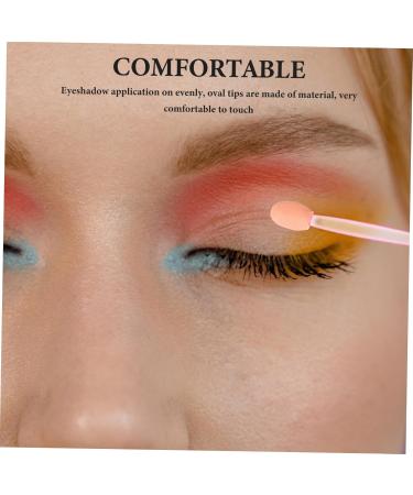 100pcs Dual-Sided Eye Shadow Sticks - Sponge Makeup Brushes | Pink Eyeshadow Applicators for Flawless Eye Makeup | International Shipping Available - Buy Online on GoSupps.com