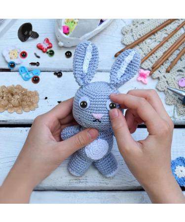 816 Pcs Colorful Safety Eyes for Amigurumi - Plastic, 6-30mm, with Washers - Ideal for Crochet, Stuffed Animals, Teddy Bears - Buy Online on GoSupps.com