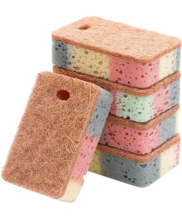 MCAORI 1/5Pack Kitchen Cleaning Sponges Double Sided Scouring Pad Wipe Dishwashing Sponges Cloth for Easy Dishwashing - Buy Online on GoSupps.com