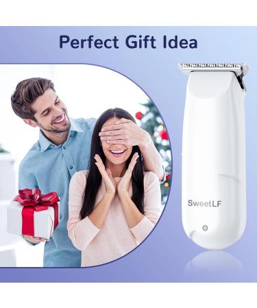 SWEETLF Mini Hair Clippers Portable Hair Trimmer Rechargeable Hair Cutting Set with Stainless Blade & 3 Guide Combs Electric Clipper for Infants Toddler Children Women Men Pet (White) - Buy Online on GoSupps.com