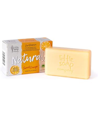 Little Soap Company Naturals Range - Vegan Bar Soap 100g (Sweet Orange) | Cruelty-Free, No SLS or Parabens | Refreshing Eco-Friendly Hand & Body Cleansing Soap - Buy Online on GoSupps.com