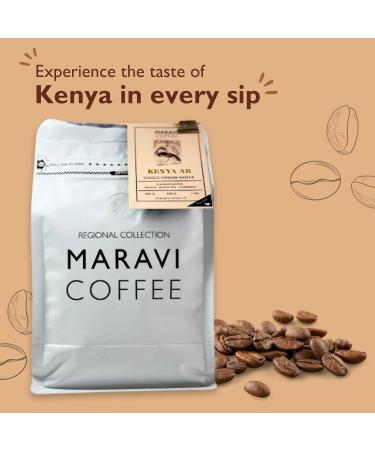 Maravi Speciality Coffee - Kenya AB Arabica Coffee - Whole Bean Coffee - Medium Roast - Black Tea & Currants Notes - 400g Whole Bean 400 g (Pack of 1) - Buy Online on GoSupps.com