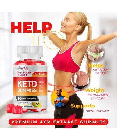 Accent Slim Keto ACV Gummies - Apple Cider Vinegar Wellness Support for 30 Days - Buy Online on GoSupps.com