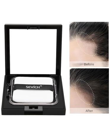 Buy Instantly Hairline Powder - Hair Root Touch Up Concealer for Receding Hairline | Windproof & Sweatproof Shadow Powder (Black) | Professional Styling with Mirror & Puff - Buy Online on GoSupps.com