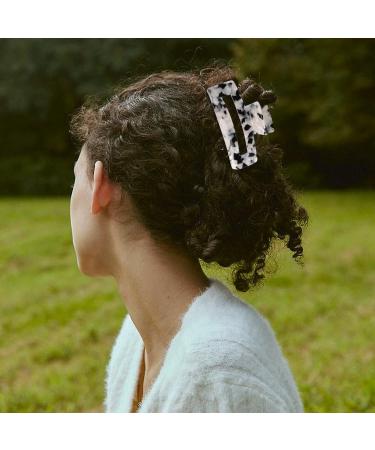 Magicsky 4PCS Leopard Print Hair Claw Clips - Stylish Hair Accessories for Women - Large Size Brown - Buy Online on GoSupps.com
