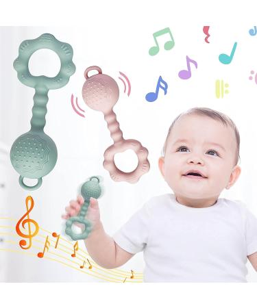 Shop Farout Montessori Baby Toys | BPA-Free Silicone Rassel & Grip Ring | 0-6 Months - Ideal Gift for Boys & Girls - Buy Online on GoSupps.com