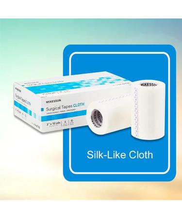McKesson Surgical Tape Non-Sterile Silk-Like Cloth 3 x 10 yd - 4 Rolls - Buy Online on GoSupps.com