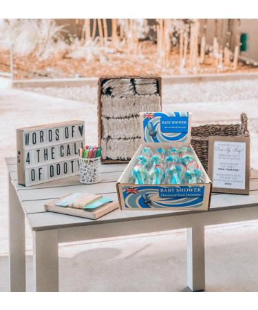 Baby Shower 20Pcs Baby Shower Candy Floss Favours Dummies With Display Box Pink Sweets Candy Box for Baby Shower Decoration - Buy Online on GoSupps.com