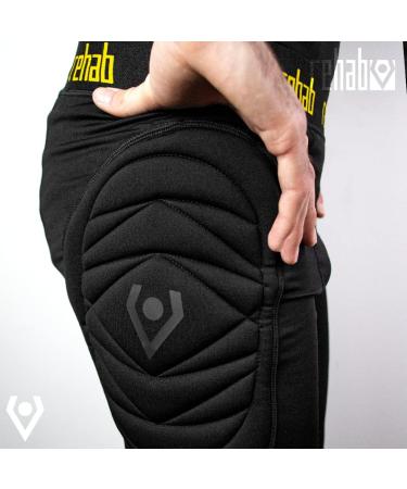 Rehab Goalkeeper Padded Underpants - Protective Shorts for Goalkeepers | Size 128-XXL | Black - Buy Online on GoSupps.com
