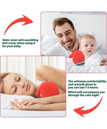 Buy Christmas Day Hot Water Bottle with Cover - 13x12cm Heat Bag for Cozy Comfort | International Shipping - Buy Online on GoSupps.com
