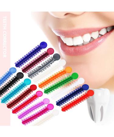 Buy Multicolored Dental Orthodontic Ligature Straps - 40 Elastic Rubber Bands for Tooth Correction - International Shipping Available - Buy Online on GoSupps.com