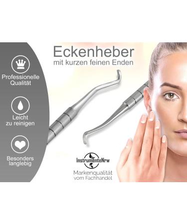 Stainless Steel Corn Lifter & Nail Care Tool - Double-Ended Pedicure Instrument with Case for Expert Foot Care - Buy Online on GoSupps.com