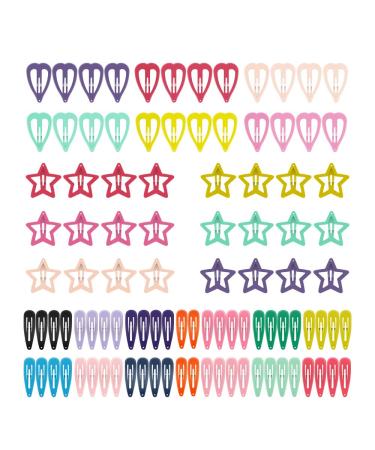 Snap Hair Clips  ECADY Non-slip Hair Barrettes for Girls  Women  Toddlers  Kids