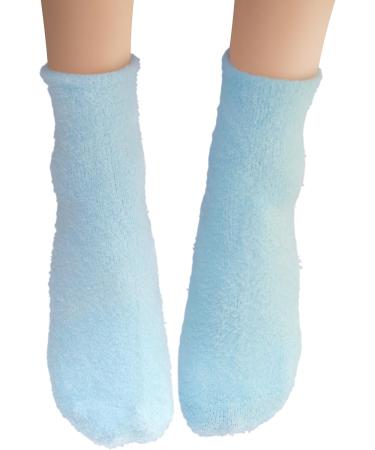 Shop Earth Therapeutics Blue Aloe Infused Foot Therapy Socks | International Shipping Available - Buy Online on GoSupps.com