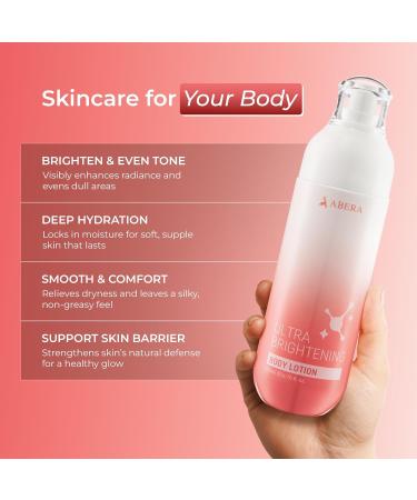 ABERA Body Lotion Brightening & Hydrating Body Moisturizer with Niacinamide Alpha-Arbutin & Botanical Extracts Nourishing & Soothing Lotion for Soft Even-Toned Skin (6.7 fl oz) - Buy Online on GoSupps.com