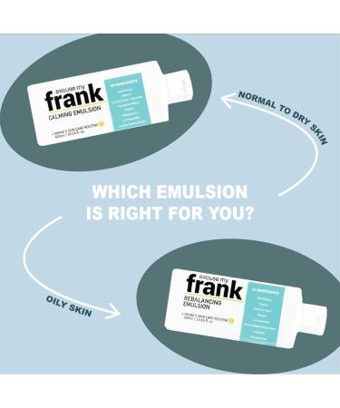 Excuse My Frank Calming Emulsion - Hydrating Face Moisturizer for Dry Sensitive Skin | 300ml Korean Skincare - Buy Online on GoSupps.com