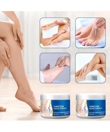 Wanban 2pc Varicose Veins Treatment for Legs Spider Veins Relief Cream Skin Cream for Legs Cream for Varicose Veins - Buy Online on GoSupps.com