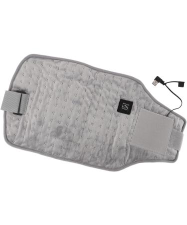 USB Heated Belt - Skin-Friendly Foldable Waist Wrap | Breathable Fast Heating Adjustable Temperature - Ideal for Home Use (Light Gray) - Buy Online on GoSupps.com