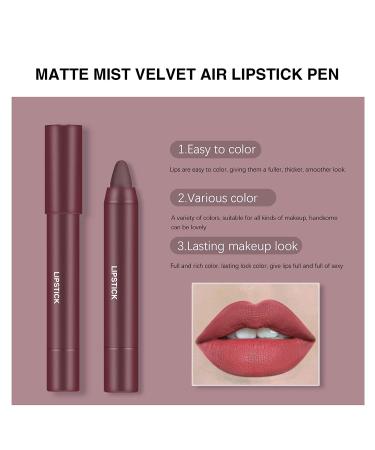 Ownest 6-Piece Matte Velvet Lipstick Set for Women - Long Lasting & Moisturizing - Buy Online on GoSupps.com