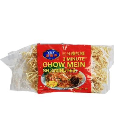Generic Y&Y - Instant Chow Mein Noodles - Egg-Free - Ready in 3 Minutes 12 Packs of 454 Grams each