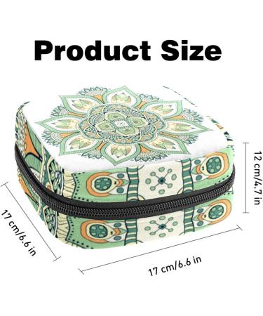 Portable Women's Menstrual Cup Bags - multicolored Binding-Storage Bags for Teen Girls | Eco-Friendly Feminine Insert Pockets with Mandala Flower Pattern - Buy Online on GoSupps.com