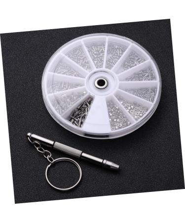 Gleavi 1200 STK Repair Screws for Sunglasses | Rustproof Tool Set - Silver - 2 Medium Screw Sizes for Household Use - Buy Online on GoSupps.com