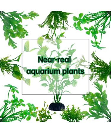 16 PCS Lancare Aquarium Plants Decoration - Artificial Green Aquatic Plants for Aquariums - Perfect for Stunning Underwater Landscapes - Buy Online on GoSupps.com