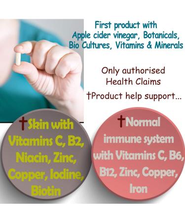 Raw Unfiltered Apple Cider Vinegar with Turmeric, Ginger, and Cayenne Pepper - 2 Bottles (240 Capsules) - Metabolism Vitamins & Minerals Complex - 2775mg/serving - Buy Online on GoSupps.com