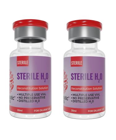 New! Sterile H20 2-Pack (30mL) Bactostatic Labs