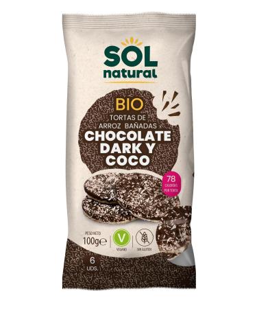 SOLNATURAL Rice Turtles with Dark Chocolate Coconut 100g BI