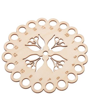 EXCEART Kumihimo Disk Wooden Beading Cord Disc Rope Weaving Board Braiding Disk String Weaving Board Ankle Wrist Band Bangle DIY Craft Tools Braiding Board Light Brown 2