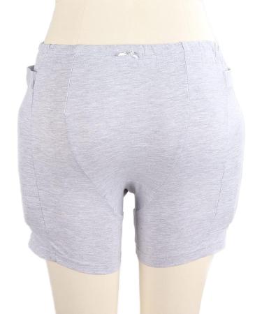 Best Older Hip Protection Shorts | Comfortable & Breathable Hip Cushion for Seniors | Security & Safety Pants (Gray L) - Buy Online on GoSupps.com