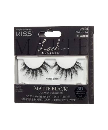 Kiss Lash Couture Matte Black Collection - Soft Faux Mink Eyelashes with Flexi Band & Glue | International Shipping - Buy Online on GoSupps.com