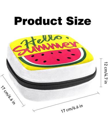 GIAPB Sanitary Napkin Storage Bag Period Bag Tampon Bag Makeup Bag Pad Pouch Watermelon Yellow Background Color3870 - Buy Online on GoSupps.com