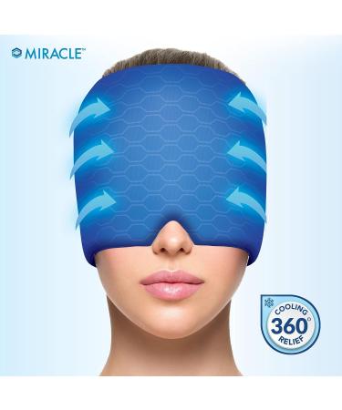 Ontel Miracle Headache Relief Wrap - Cooling Gel Migraine Cap and Sleep Mask - Relief from Strained Eyes, Sinus Pressure & Hangover - Buy Online on GoSupps.com