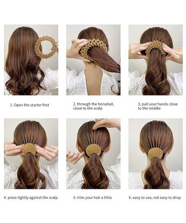 6Pcs Birds Nest Hair Clips Set - Fashionable Hair Bun Accessories for Women and Girls - Buy Online on GoSupps.com