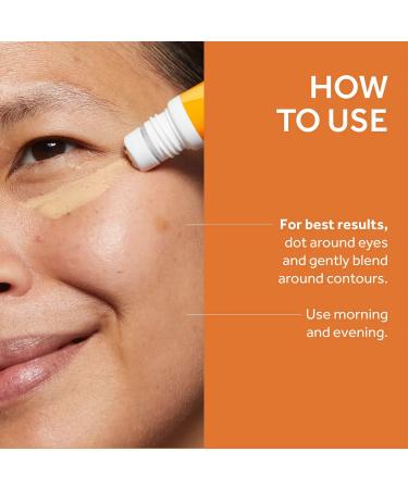 No7 Radiance+ Roll & Glow Eye Cream - Vitamin C + Caffeine Formula for Dark Circles & Puffiness - Buy Online on GoSupps.com