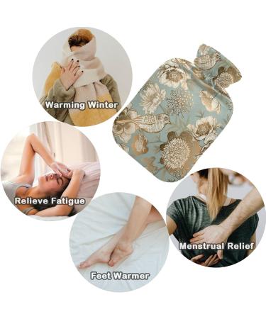Naanle Flowers Bird Hot Water Bottle - 1L Transparent Heat Therapy for Pain Relief | Warm & Cold Use for Bed & Hand/Foot - Buy Online on GoSupps.com