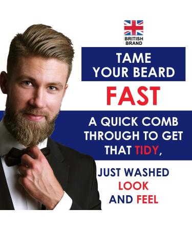 Gentlemans Face Care Club Vegan Friendly Beard Comb - Handmade Wooden Comb for Snag Free Moustache and Beard Care - Pocket Size with FREE Storage Bag - Ideal for Beard Oil or Wax - Buy Online on GoSupps.com