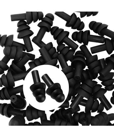 TrelaCo 200 Pairs Silicone Ear Plugs - Soft Reusable Waterproof for Sleeping Swimming and Noise Protection - Ideal for Music Concerts Hunting Shooting and Construction (Black - Buy Online on GoSupps.com