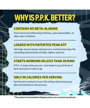 Blue Star Nutraceuticals P.P.K. Pre Workout Supplement - Energy Booster Nitric Oxide NO2 Booster Muscle Pumps & Hydration Support - Works After 1 Serving - 40 Servings (Grape) - Buy Online on GoSupps.com
