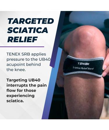TENEX Sciatica Relief Band - Comfortable Non-Slip Brace for Effective Sciatica Pain Relief | Targets UB40 Acupoint | Unisex & Ideal for Daily Use - Buy Online on GoSupps.com