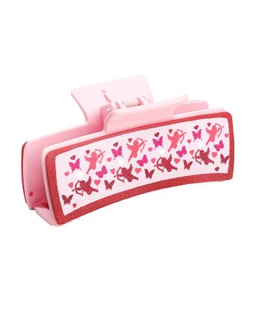 AJOIDR Hair Claw Clips Hair Gripper Hair Jaw Clamps Cute Hair Catch Glitter LOVE Barrettes Strong Hold Hairpin for Girls A37