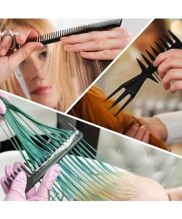 8-Piece Professional Hair Combs Set | Fine Wide Tooth, Anti-Static, Heat Resistant | for Women, Men, Salon & Home Styling - Buy Online on GoSupps.com