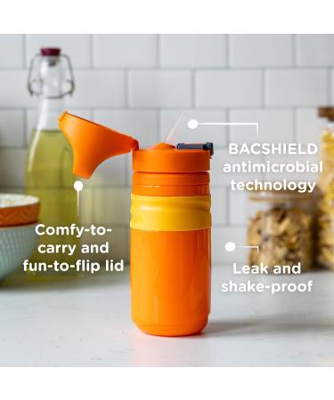 Tommee Tippee Superstar Insulated Flip Top Sportee Straw Cup 18m+ 11oz 2 Pack | Leak and Shake Proof Anti-Microbial Spout Blue & Orange - Buy Online on GoSupps.com